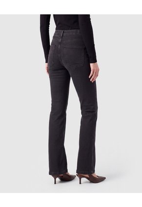 Jeans De Corte Flare Para Mujer Para Mujer Negro Patprimo