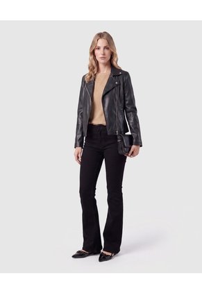 Jeans Flare Para Mujer Para Mujer Negro Patprimo