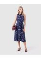 Vestido Camisero Sin Mangas Para Mujer  Para Mujer Azul Patprimo de Patprimo