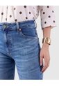 Jeans De Corte Flare Para Mujer  Para Mujer Azul Patprimo de Patprimo