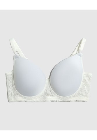 Brasier Con Detalles De Encaje Para Mujer  Para Mujer Blanco Patprimo Patprimo