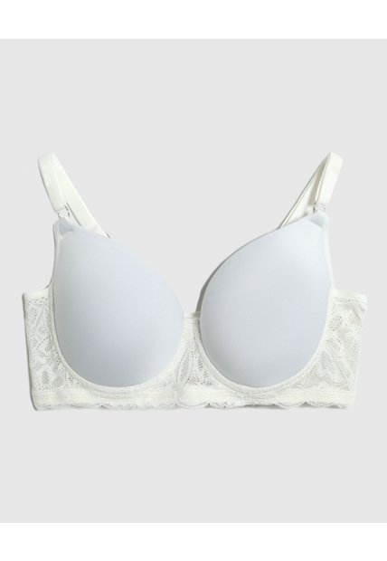Brasier Con Detalles De Encaje Para Mujer  Para Mujer Blanco Patprimo