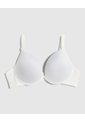Brasier Media Copa Unicolor   Para Mujer Blanco Patprimo de Patprimo