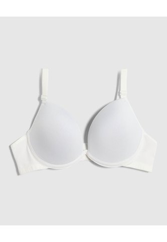 Brasier Media Copa Unicolor   Para Mujer Blanco Patprimo Patprimo