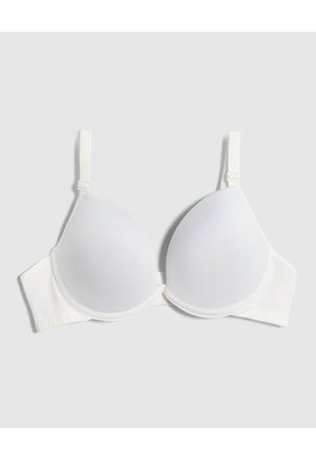 Brasier Media Copa Unicolor Para Mujer Blanco Patprimo