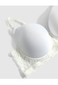 Brasier Con Detalles De Encaje Para Mujer  Para Mujer Blanco Patprimo de Patprimo