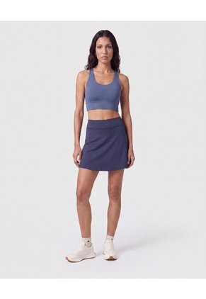 Falda Mujer Deportiva Corta Tiro Alto Para Mujer Azul Patprimo