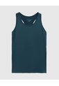 Camiseta Unicolor Deportiva   Para Mujer Verde Patprimo de Patprimo