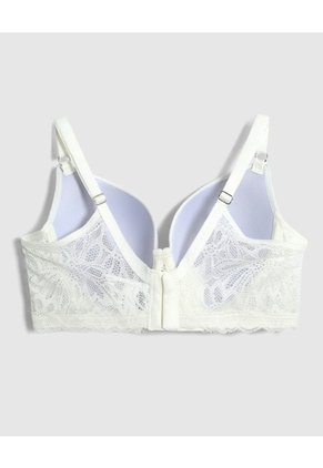 Brasier Con Detalles De Encaje Para Mujer  Para Mujer Blanco Patprimo