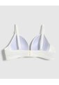 Brasier Media Copa Unicolor   Para Mujer Blanco Patprimo de Patprimo