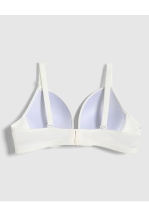 Brasier Media Copa Unicolor Para Mujer Blanco Patprimo