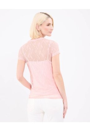 Camiseta Para Mujer Manga Corta Cuello Redondo Color Rosa Marca Patprimo #30093704