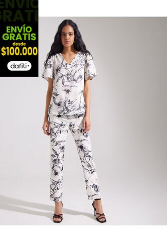 Pantalón Para Mujer  Color Blanco Marca Patprimo #30071730 Patprimo