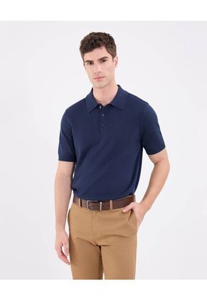 Polo Para Hombre Cuello Tejido Sin Bolsillo Color Azul Marca Patprimo #44112719