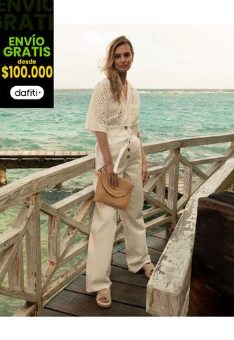 Pantalón Para Mujer  Color Marfil Marca Patprimo #30071852 Patprimo