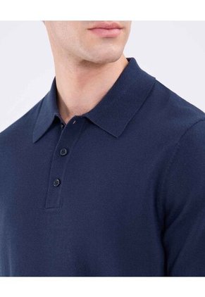 Polo Para Hombre Cuello Tejido Sin Bolsillo Color Azul Marca Patprimo #44112719