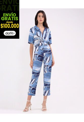 Pantalón Para Mujer  Color Azul  Marca Patprimo #30071867 Patprimo