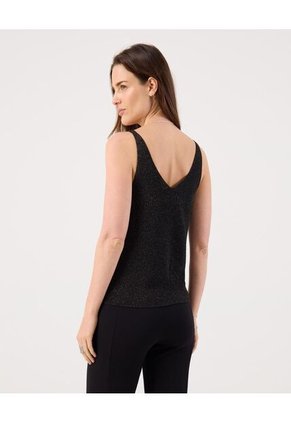 Camiseta Para Mujer Manga Sisa Cuello V Color Negro Marca Patprimo #30093769