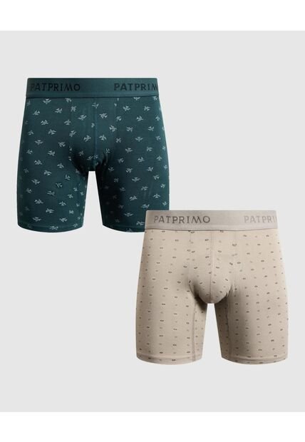 Set X2 Bóxers Medios Con Estampado  X2 Para Hombre Surtido Patprimo