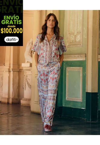 Pantalón Para Mujer  Color Azul Claro Marca Patprimo #30071912 Patprimo