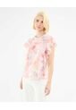 Blusa Estampada Con Boleros  Para Mujer Rosa Patprimo de Patprimo
