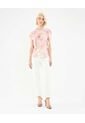 Blusa Estampada Con Boleros  Para Mujer Rosa Patprimo de Patprimo