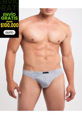 Pantalóncillo X1 Para Hombre Tanga Color Gris Marca Patprimo #10054 Patprimo