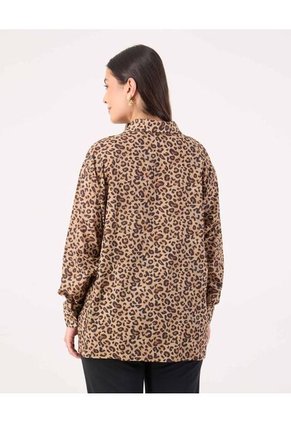 Camisa Para Mujer Manga Larga Color Café Marca Patprimo #14010200