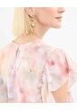 Blusa Estampada Con Boleros  Para Mujer Rosa Patprimo de Patprimo