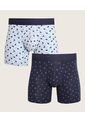 Boxer X2 Para Hombre Filete Medio Color Azul Marca Patprimo #44000323 de Patprimo