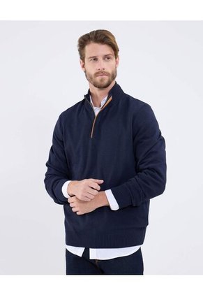 Saco Para Hombre Cuello Alto O Cuello Tortuga Color Azul Marca Patprimo #44330239