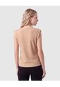 Camiseta Texturizada Sin Mangas Para Mujer  Para Mujer Café Patprimo de Patprimo