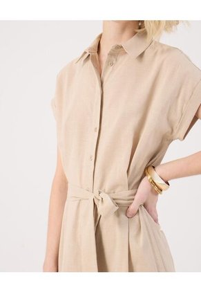 Vestido Para Mujer M/C Medio Color Beige Marca Patprimo #30171057