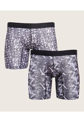 Boxer X2 Para Hombre Fleat Seamer Medio Color Gris Marca Patprimo #44000328