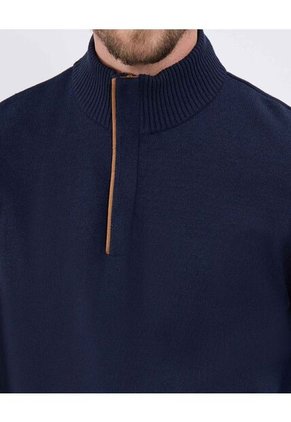 Saco Para Hombre Cuello Alto O Cuello Tortuga Color Azul Marca Patprimo #44330239