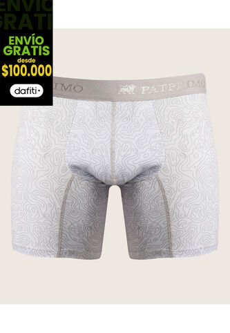 Boxer X1 Para Hombre Fleat Seamer Medio Color Gris Oscuro Marca Patprimo #44000413 Patprimo