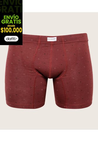 Boxer X1 Para Hombre Filete Medio Color Vino Marca Patprimo #44000431 Patprimo