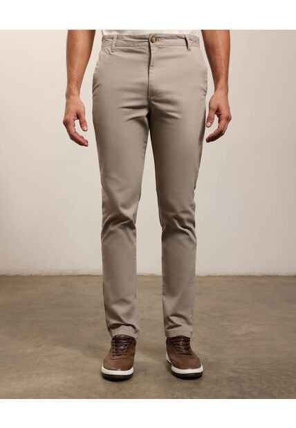 Pantalón Clásico  De Corte Recto  Para Hombre Gris Patprimo