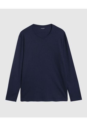 Pijama De Dos Piezas Con Camiseta Manga Larga Y Pantalón Para Hombre Azul Patprimo