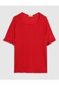 Camiseta  Para Mujer Manga Corta Cuello Redondo Color Rojo Marca Patprimo #14091457 de Patprimo