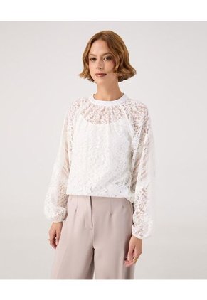 Blusa Para Mujer Manga Larga Color Blanco Marca Patprimo #30123619