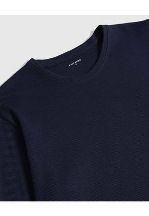 Pijama De Dos Piezas Con Camiseta Manga Larga Y Pantalón Para Hombre Azul Patprimo