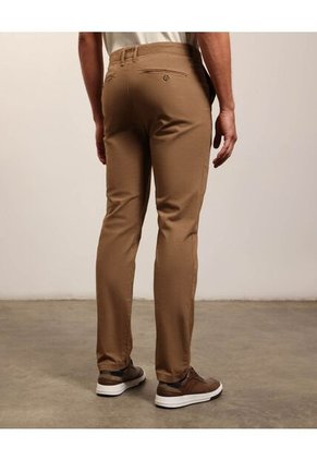 Pantalón Clásico De Corte Recto Para Hombre Café Patprimo