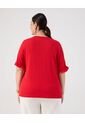 Camiseta  Para Mujer Manga Corta Cuello Redondo Color Rojo Marca Patprimo #14091457 de Patprimo