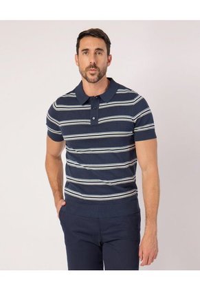 Polo  Para Hombre Cuello Tejido Sin Bolsillo Color Azul Marca Patprimo #44112773