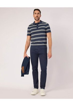 Polo  Para Hombre Cuello Tejido Sin Bolsillo Color Azul Marca Patprimo #44112773