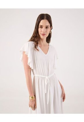 Vestido Para Mujer M/C Largo Color Blanco Marca Patprimo #30171072