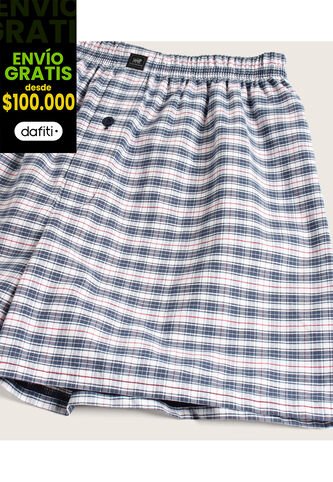 Boxer X1 Para Hombre Bragueta Amplio Color Azul Marca Patprimo #10470 Patprimo