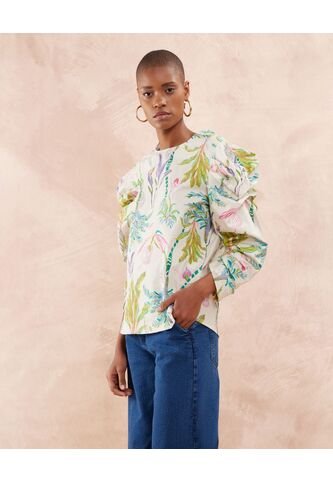 Blusa Para Mujer Manga 3/4 Color Verde  Marca Patprimo #30123282 Patprimo