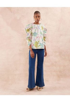 Blusa Para Mujer Manga 3/4 Color Verde  Marca Patprimo #30123282